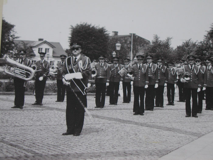 Limhamns Brassband på Limhamns torg 1982